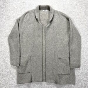 Madewell Spencer Cardigan Sweater Women's XXS Gray Merino Wool Coatigan Boho